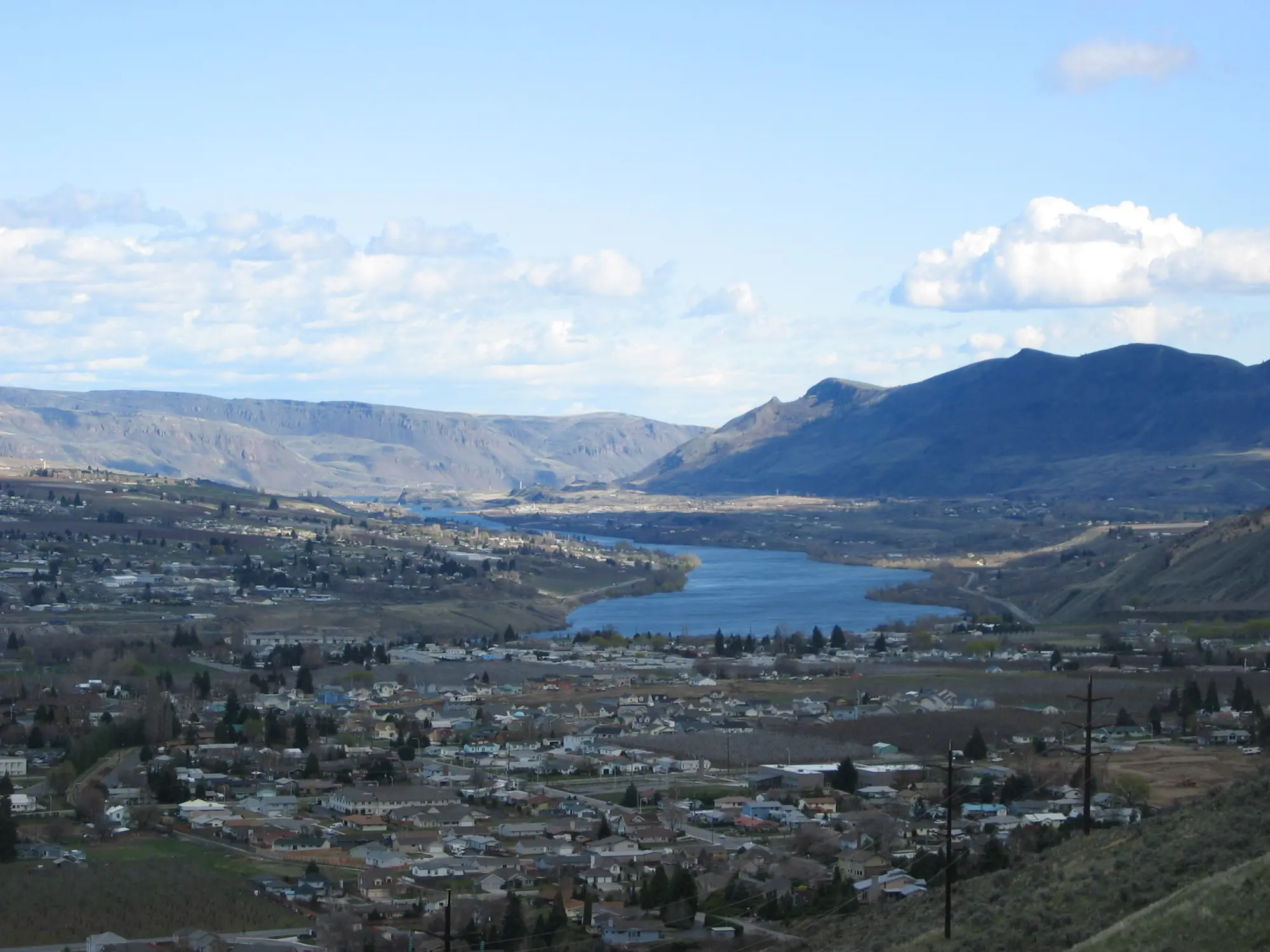 Landscape shot of natural scenery in Wenatchee, WA