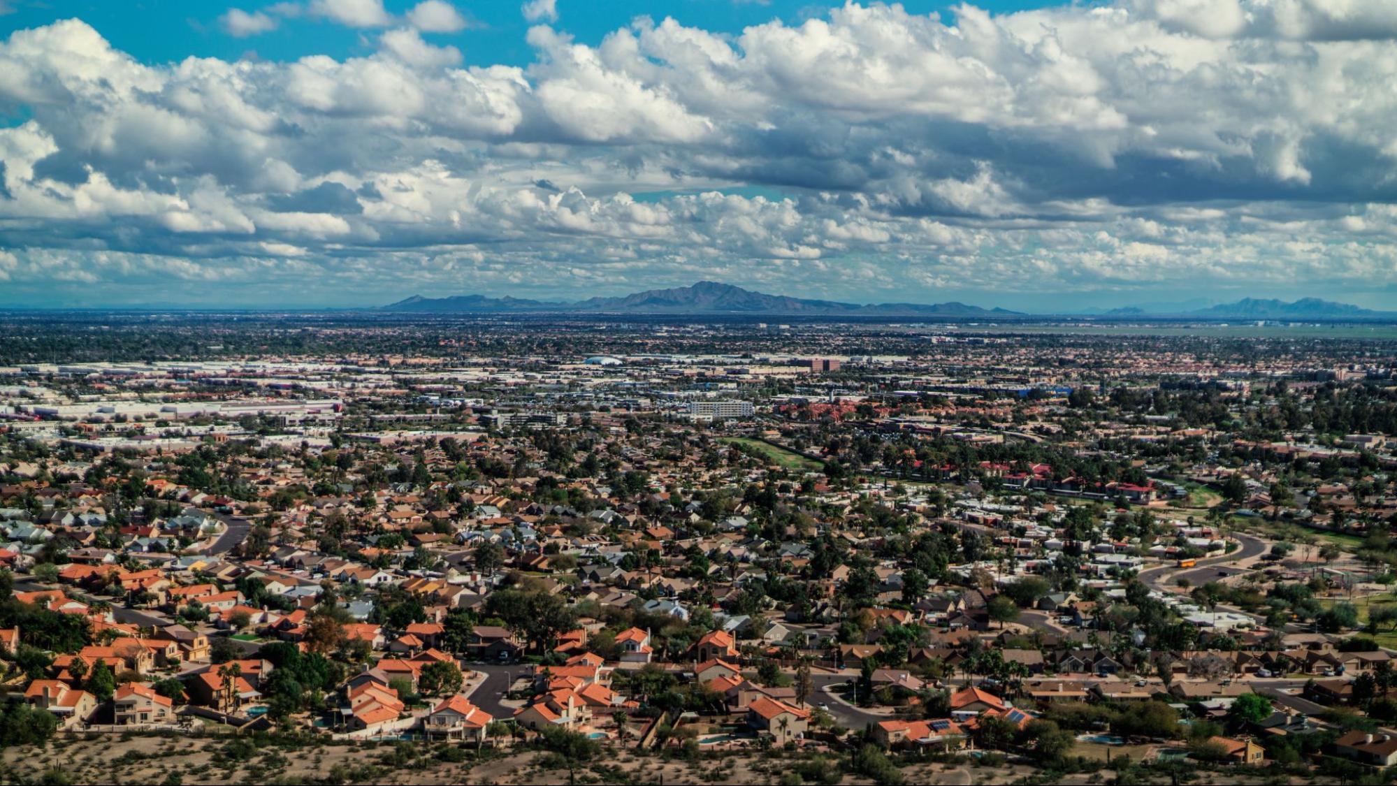 A residential valley in the Scottsdale, AZ area, where A&N Plumbing handles gas line installation.